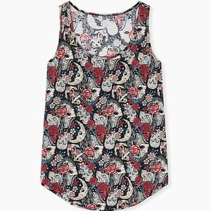 Torrid "Tattoo" active tank top Sz 1X NWOT